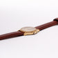 1987 Seiko Quartz Moon-Phase Golden Sunburst Dial Men's Wrist-Watch