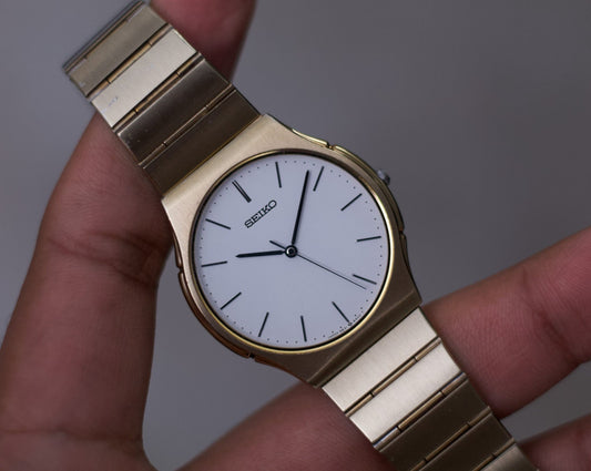 1988 Seiko 5E31-8A00 Gold Toned Men's Sports Wrist-Watch
