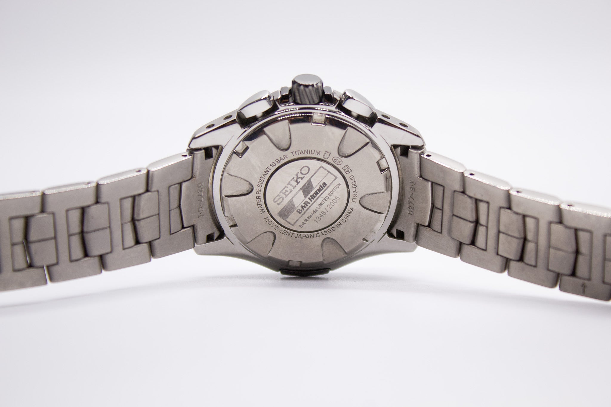 Limited Edition] 2000s Seiko Bar Honda Quartz Chronograph Titanium
