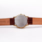 1987 Seiko Quartz Moon-Phase Golden Sunburst Dial Men's Wrist-Watch