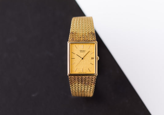 1986 Seiko Quartz Golden Washi Dial Men's Watch