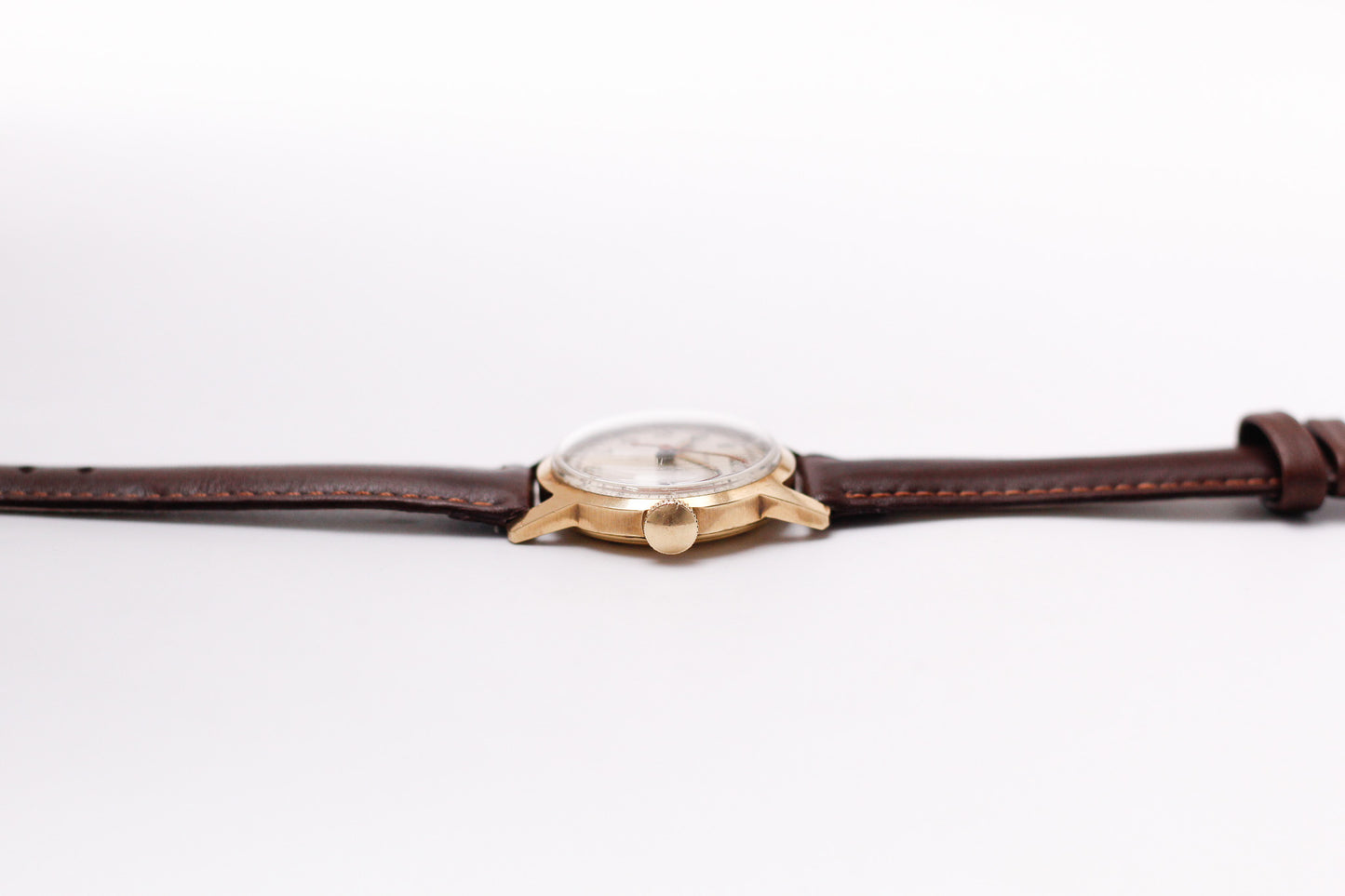 1950s Reyco 10K Solid Gold Military Style Dial Mechanical Men's Wrist-Watch