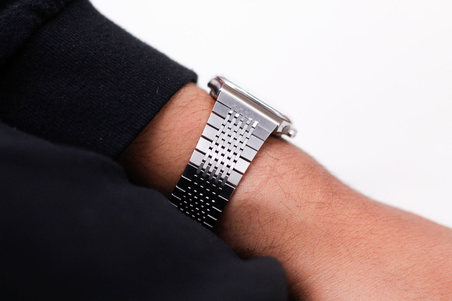 1987 Citizen Ana-Digi Matte Black Dial Men's Wrist-Watch