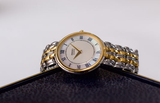 1994 Seiko Quartz Mother of Pearl Dial Men's Wrist-Watch W/Box