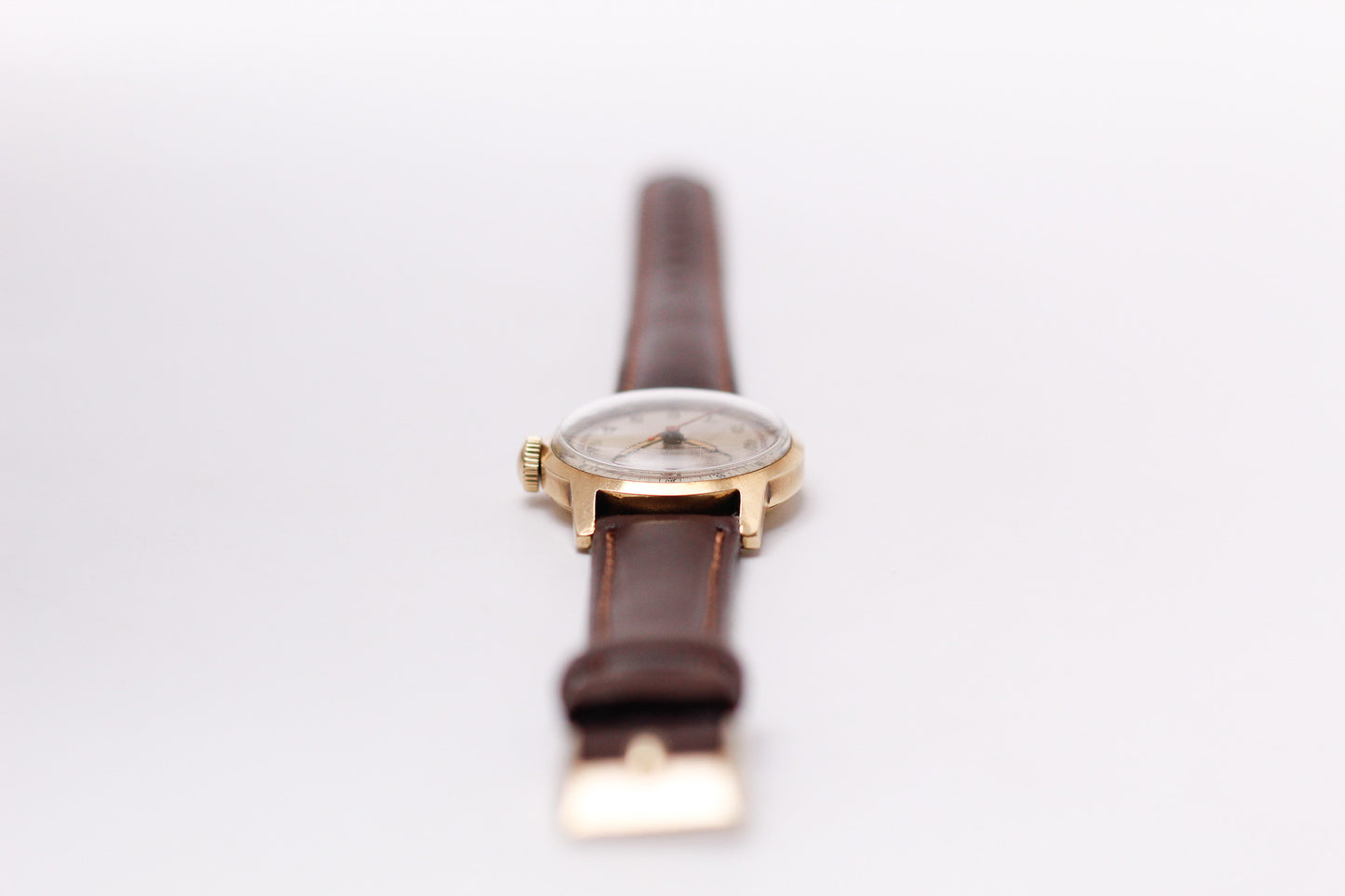1950s Reyco 10K Solid Gold Military Style Dial Mechanical Men's Wrist-Watch