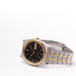 [Mint] 2000s Pulsar Quartz Inky Black Dial Two Tone Men's Wrist Watch W/Box