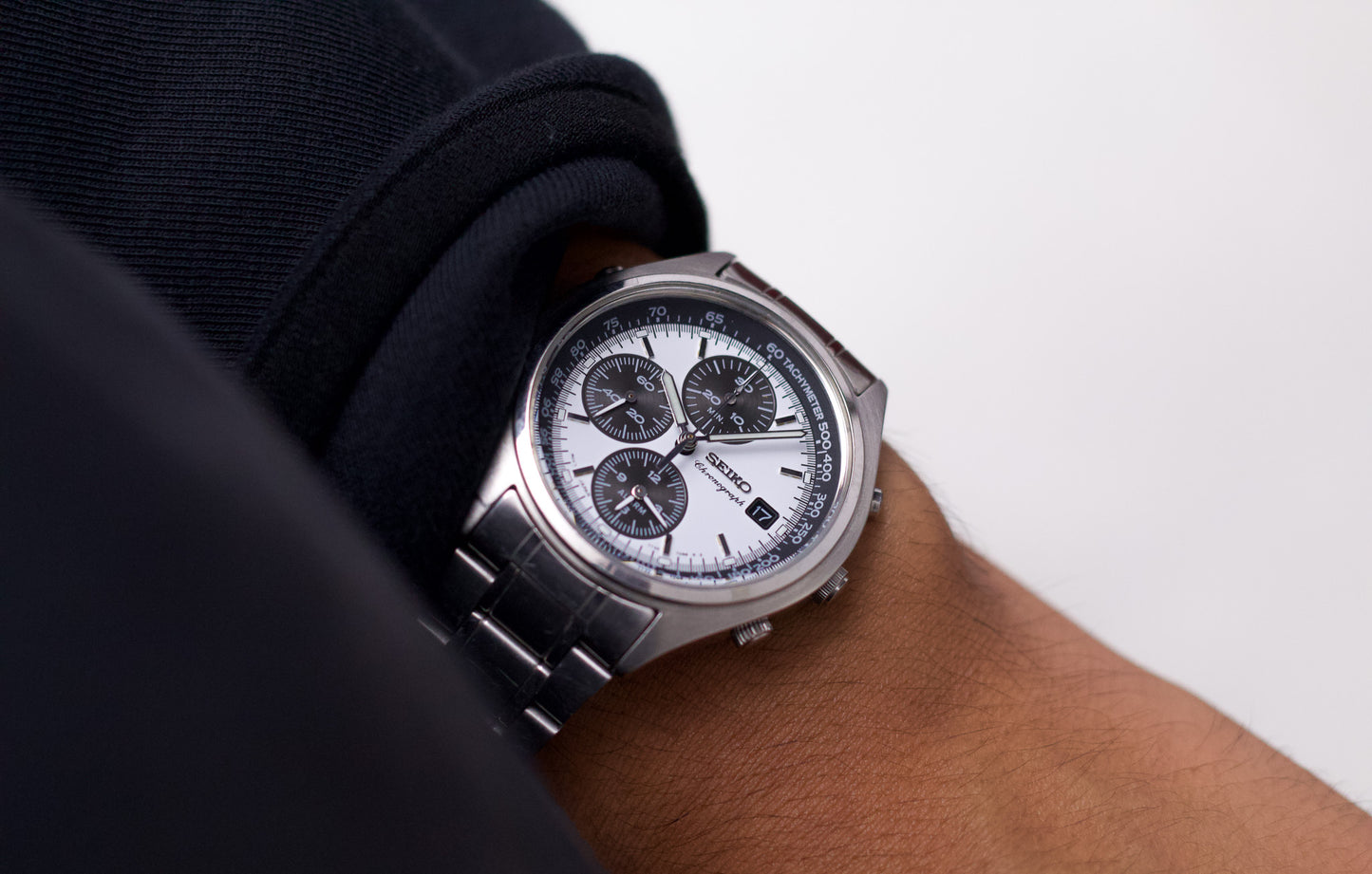 1996 Seiko Quartz Chronograph 'Panda Dial' Men's Wrist-Watch