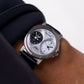 2000s Geo-Star Quartz Dual Time-Zone Panda Dial Men's Wrist-Watch