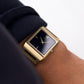 1983 Seiko Quartz Tank Inky Black Dial Men's Wrist-Watch