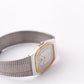 1992 Pulsar Quartz Straight Grain Gray Dial Two Tone Men's Wrist-Watch W/Box