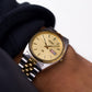 1989 Seiko SQ Baby Day-Date Men's Wrist-Watch