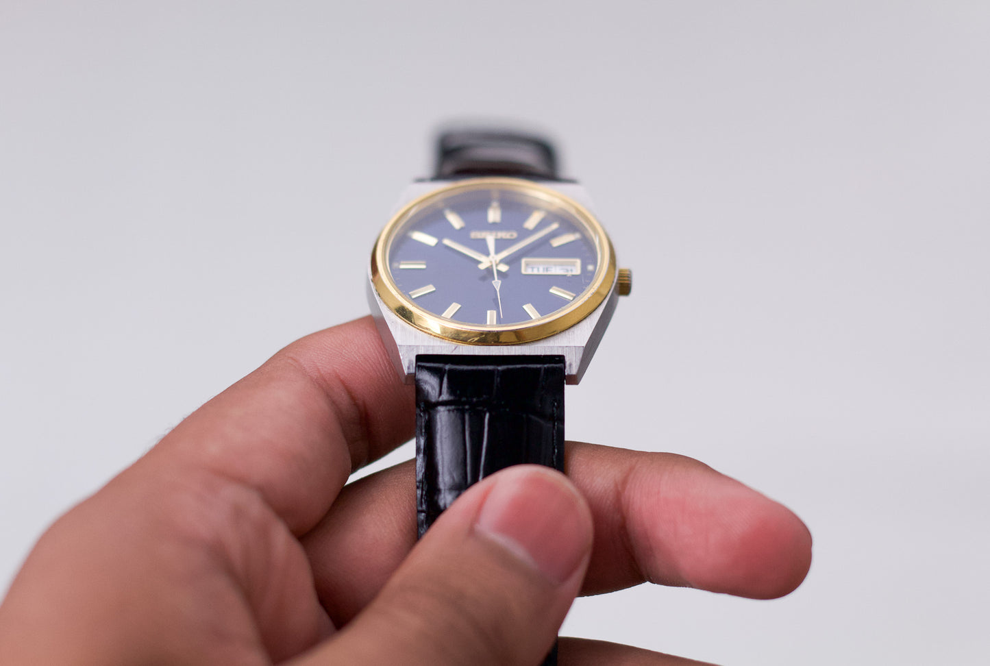 1999 Seiko Midnight Blue Two Tone Men's Wrist-Watch