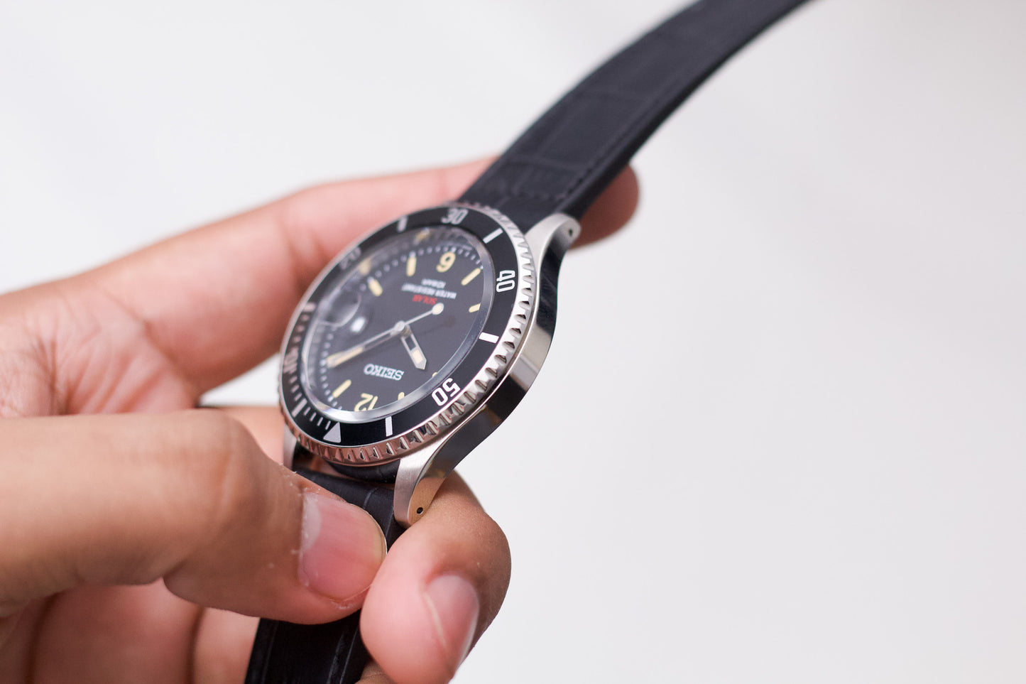 2020 JDM Seiko Solar 'Baby Submariner' Men's Wrist-Watch Full-Set