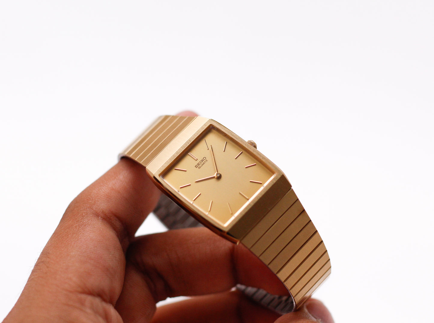 1984 Seiko Quartz Golden Tank Style Men's Wrist-Watch