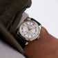 [Serviced] 1960s Saxony Mechanical Tri-Textured Dial Men's Wrist-Watch