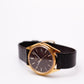 1984 Pulsar Quartz Chocolate Brown Dial Men's Wrist-Watch W/Box