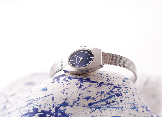 [Serviced] 1979 Seiko Mechanical Marine Blue Dial Ladies' Wrist-Watch