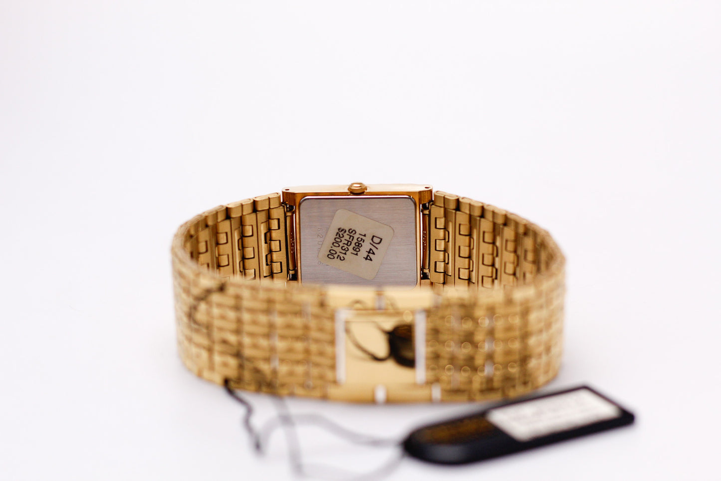 [Near Mint] 1996 Seiko Quartz Golden Snowflake Dial Men's Wrist-Watch W/Box & Tag