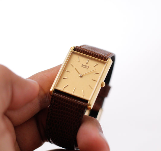 1989 Seiko Quartz Golden Tank Men's Wrist-Watch