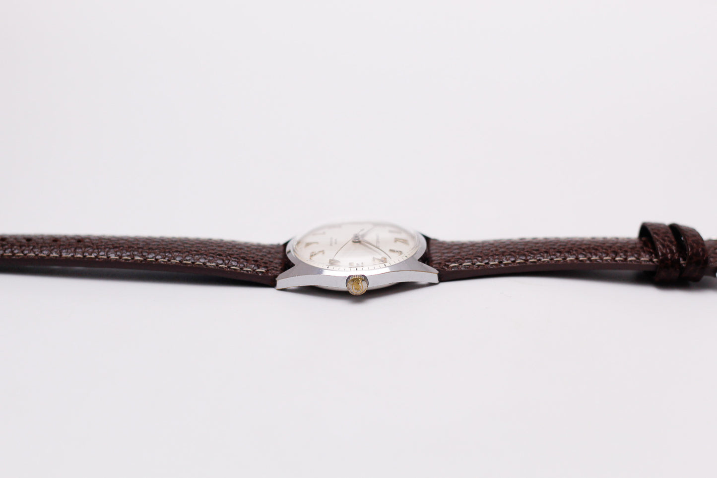 [Serviced] 1969 Caravelle Mechanical Mid-Century Cream White Dial Men's Wrist-Watch