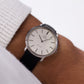 [Serviced] 1970s Omega De Ville Mechanical Straight Grain Silver Dial