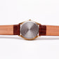 1985 Seiko SQ Quartz Brushed Golden Dial Fluted Bezel Men's Wrist-Watch