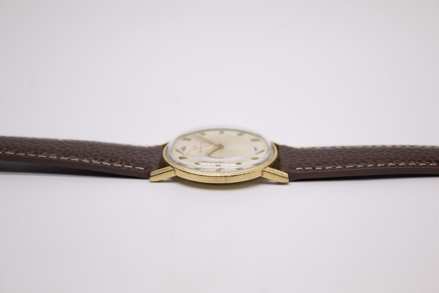 [Serviced] 1960s Hamilton Mechanical Art Deco Dial Men's Wrist-Watch