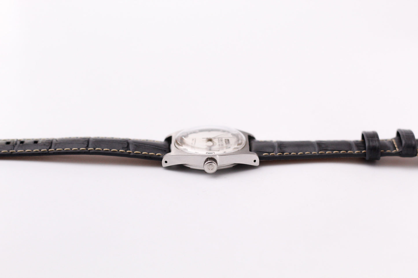 [Serviced] 1970s Tissot Automatic PR516 Straight Grain Silver Dial Men's Wrist-Watch