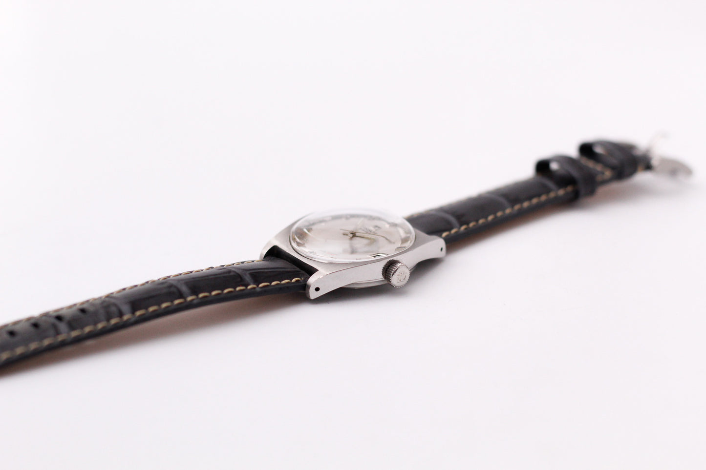 [Serviced] 1970s Tissot Automatic PR516 Straight Grain Silver Dial Men's Wrist-Watch