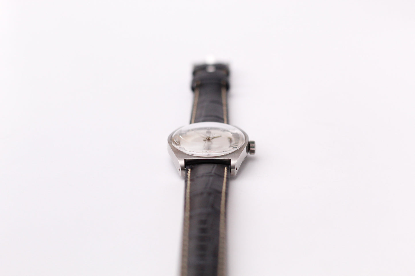 [Serviced] 1970s Tissot Automatic PR516 Straight Grain Silver Dial Men's Wrist-Watch