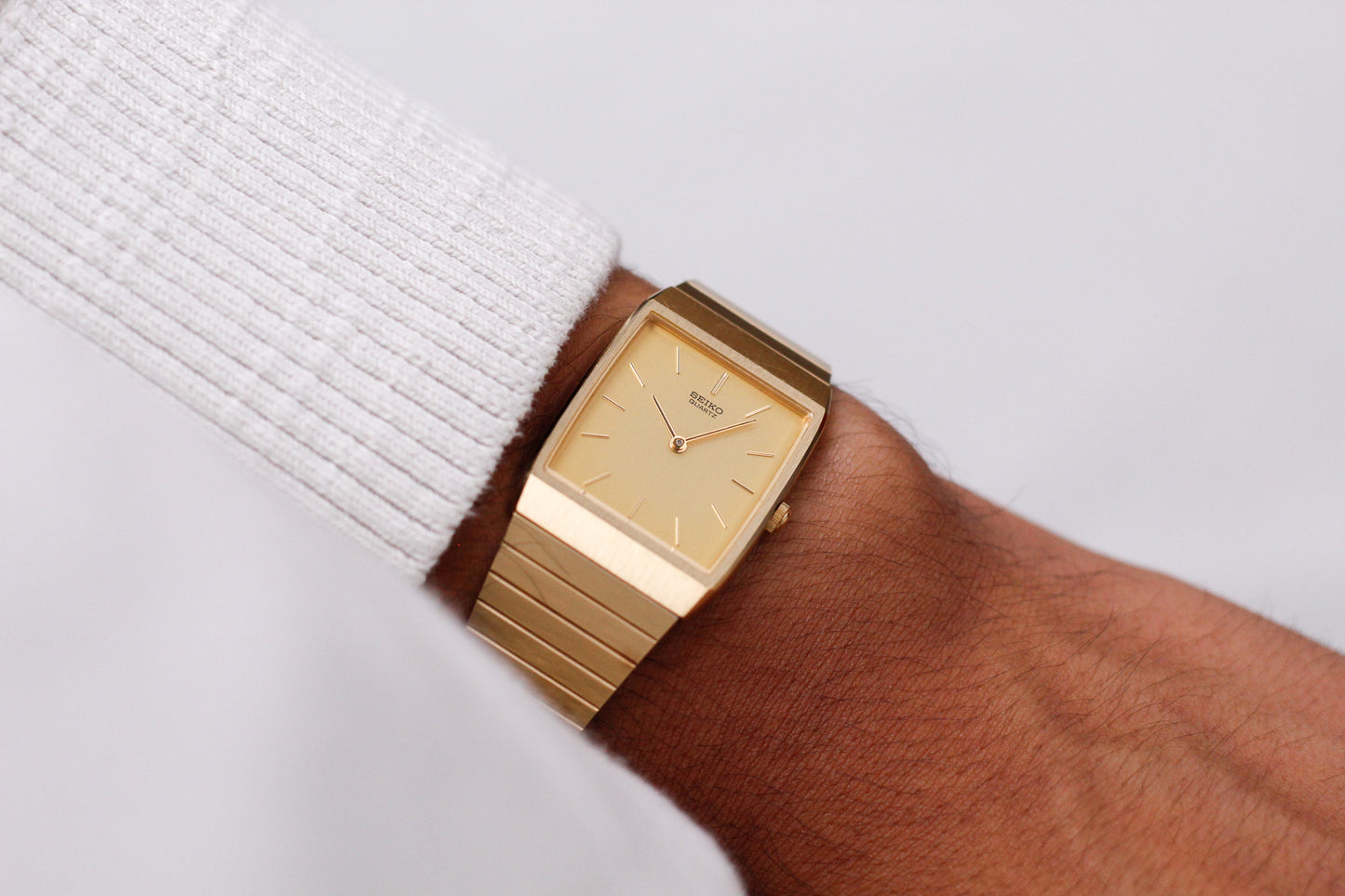 1984 Seiko Quartz Golden Tank Style Men's Wrist-Watch