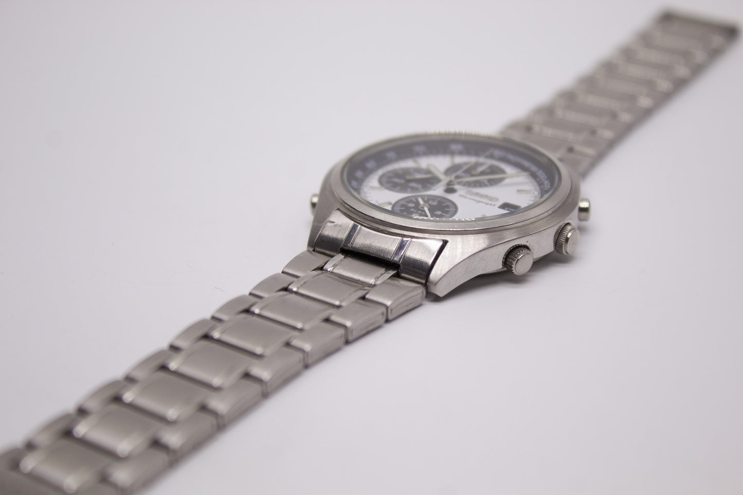 1996 Seiko Quartz Chronograph 'Panda Dial' Men's Wrist-Watch