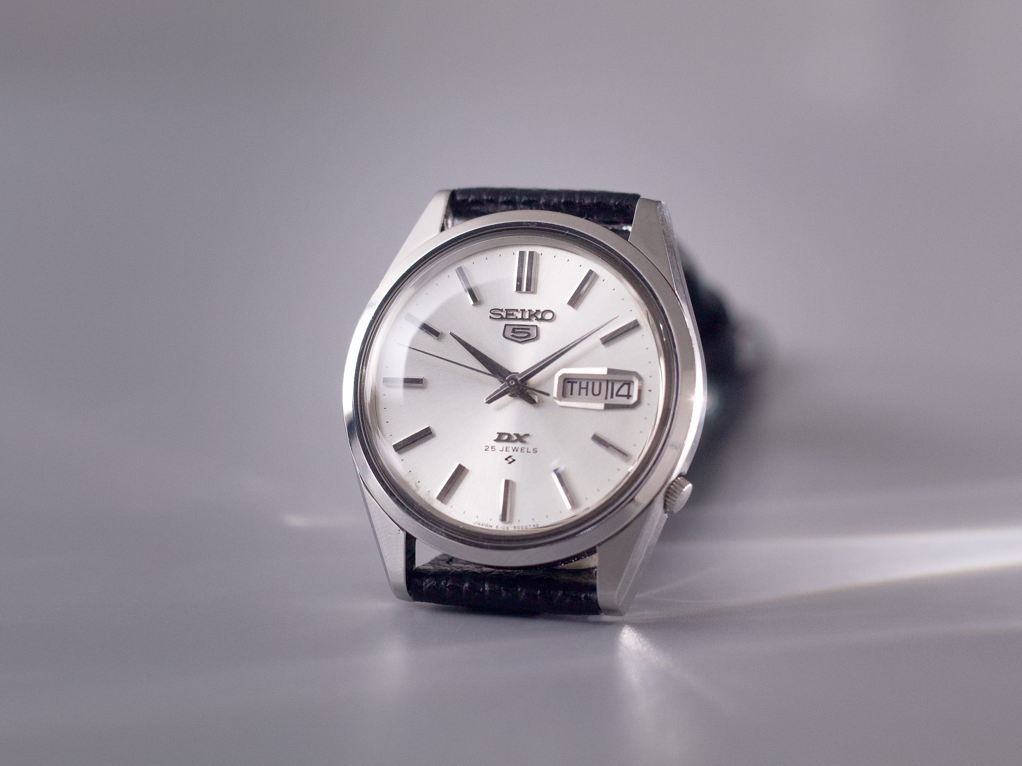 SEIKO 5ファイブ1967年 Serviced] 1967 Seiko 5 DX Silver Sunburst Dial Men's Wrist-Watch
