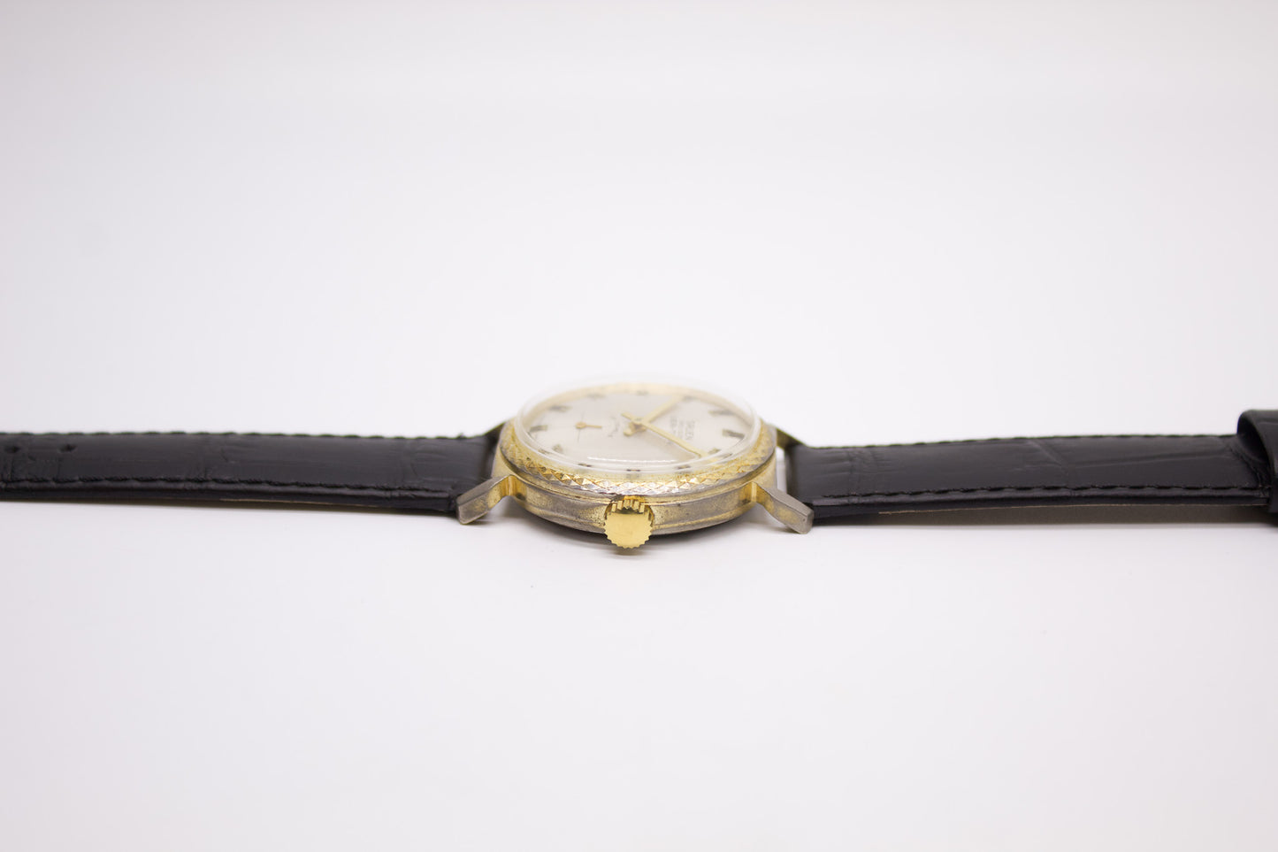 [Serviced] 1960s Gruen Veri-Thin Silver Sunburst Dial Men's Mechanical Wrist-Watch