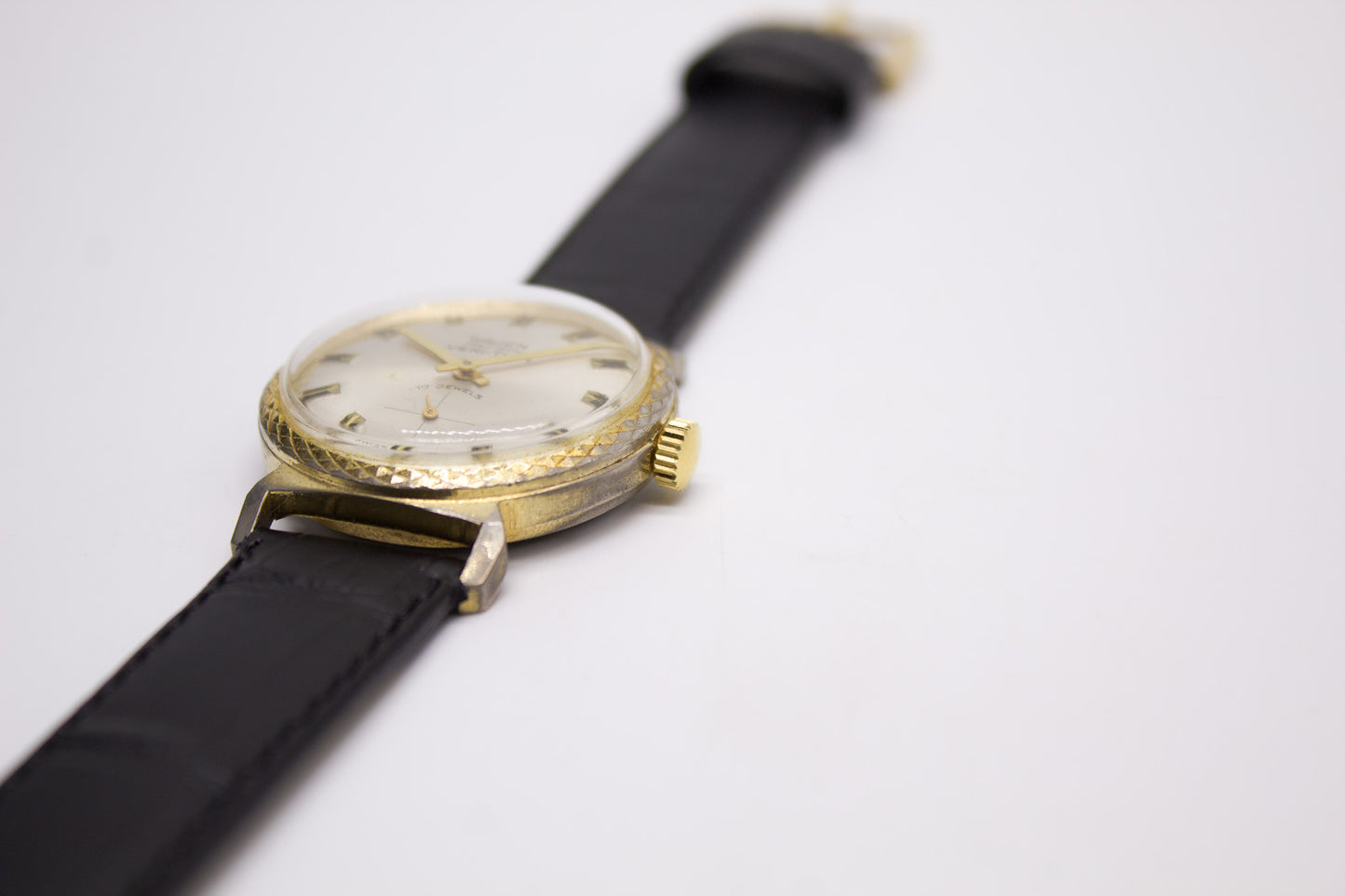 [Serviced] 1960s Gruen Veri-Thin Silver Sunburst Dial Men's Mechanical Wrist-Watch