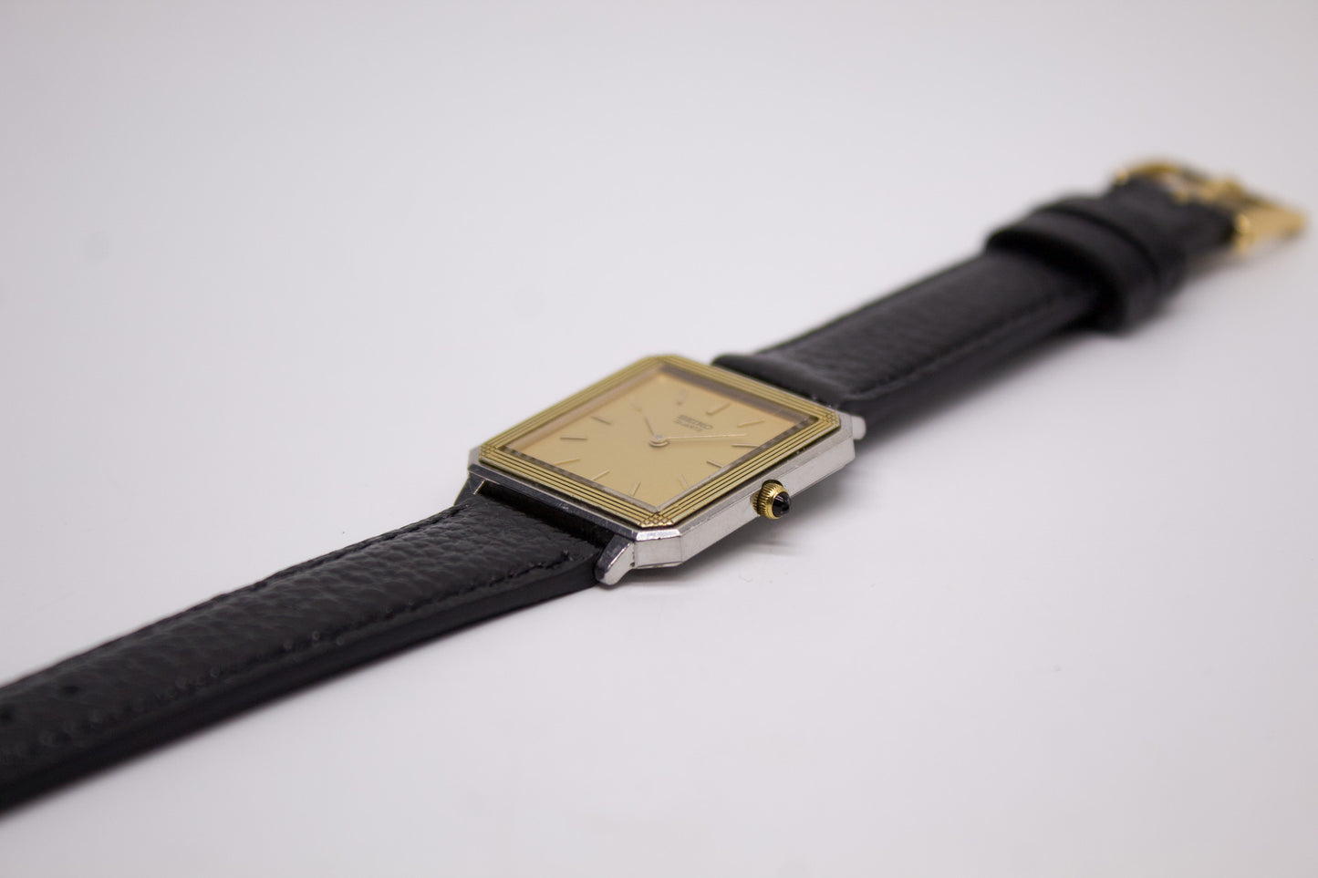 1979 Seiko Quartz Golden Washi Dial Two Tone Men's Wrist-Watch