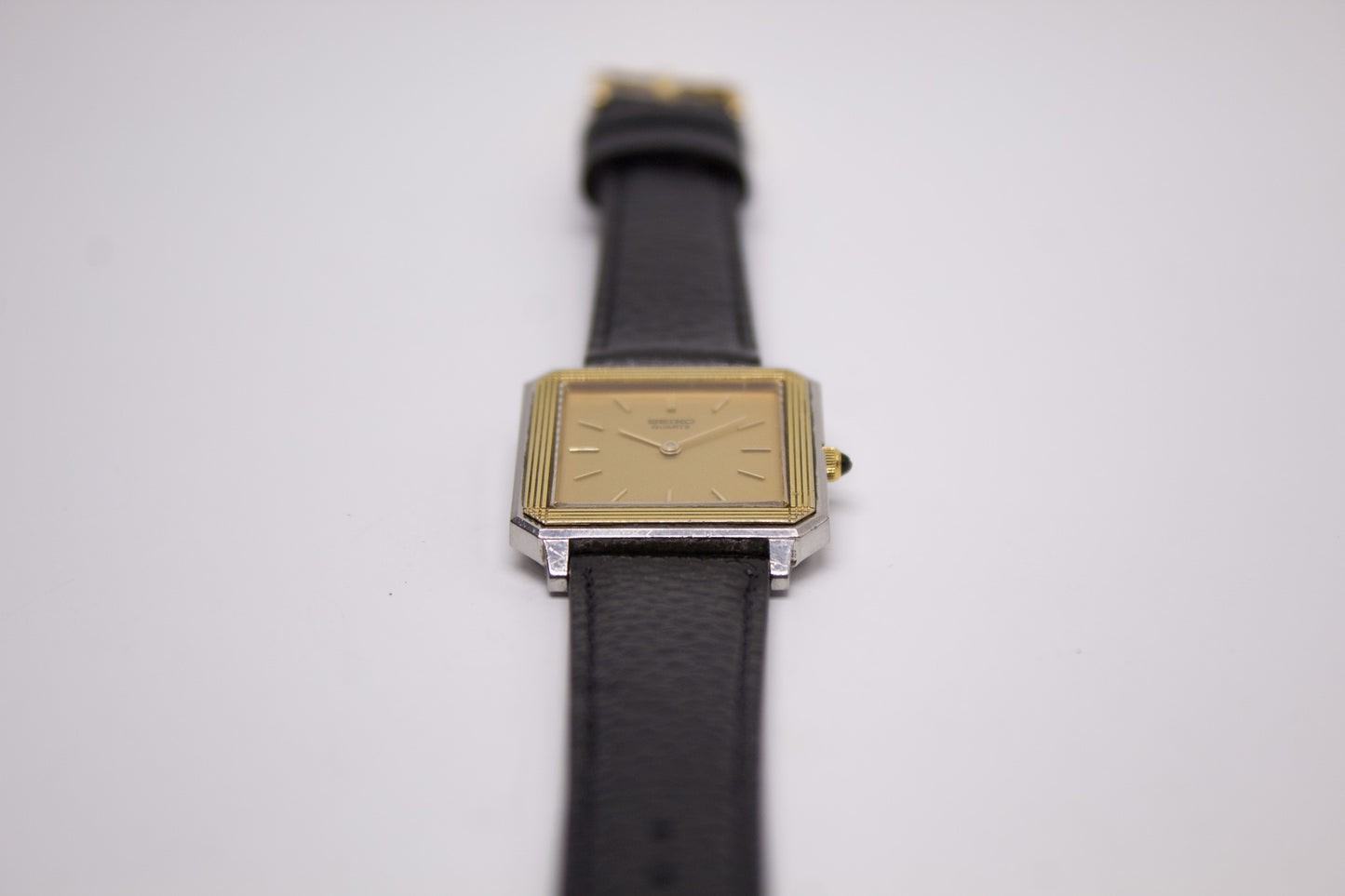 1979 Seiko Quartz Golden Washi Dial Two Tone Men's Wrist-Watch
