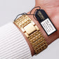 [Near Mint] 1996 Seiko Quartz Golden Snowflake Dial Men's Wrist-Watch W/Box & Tag