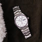1980 Seiko Silverwave Straight Grain Silver Dial Men's Wrist-Watch