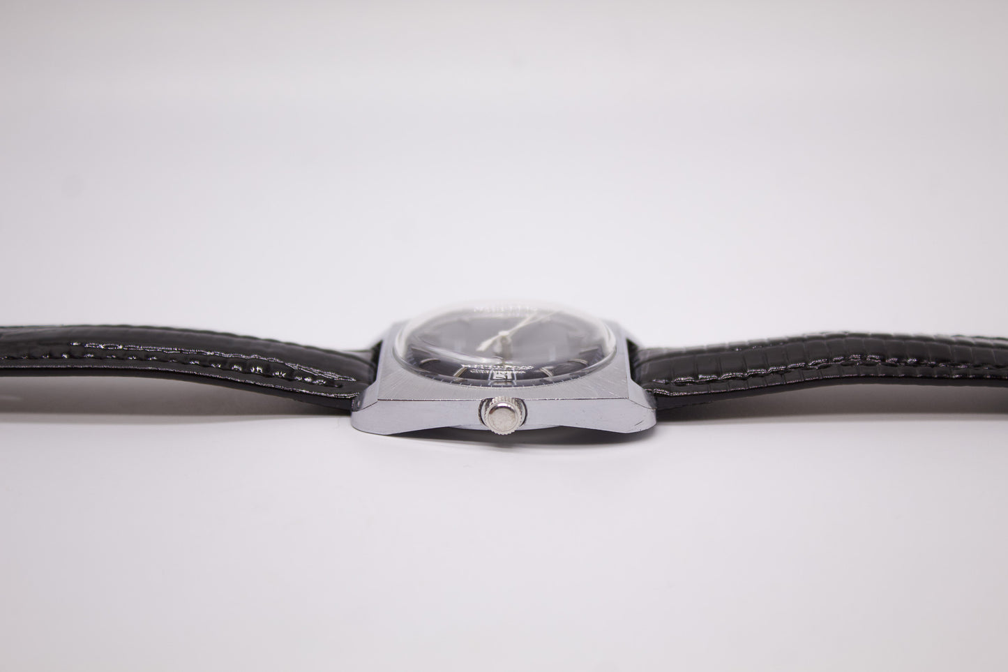 [Serviced] 1964 Timex Electronic Tri-Textured Midnight Blue Dial Men's Wrist-Watch
