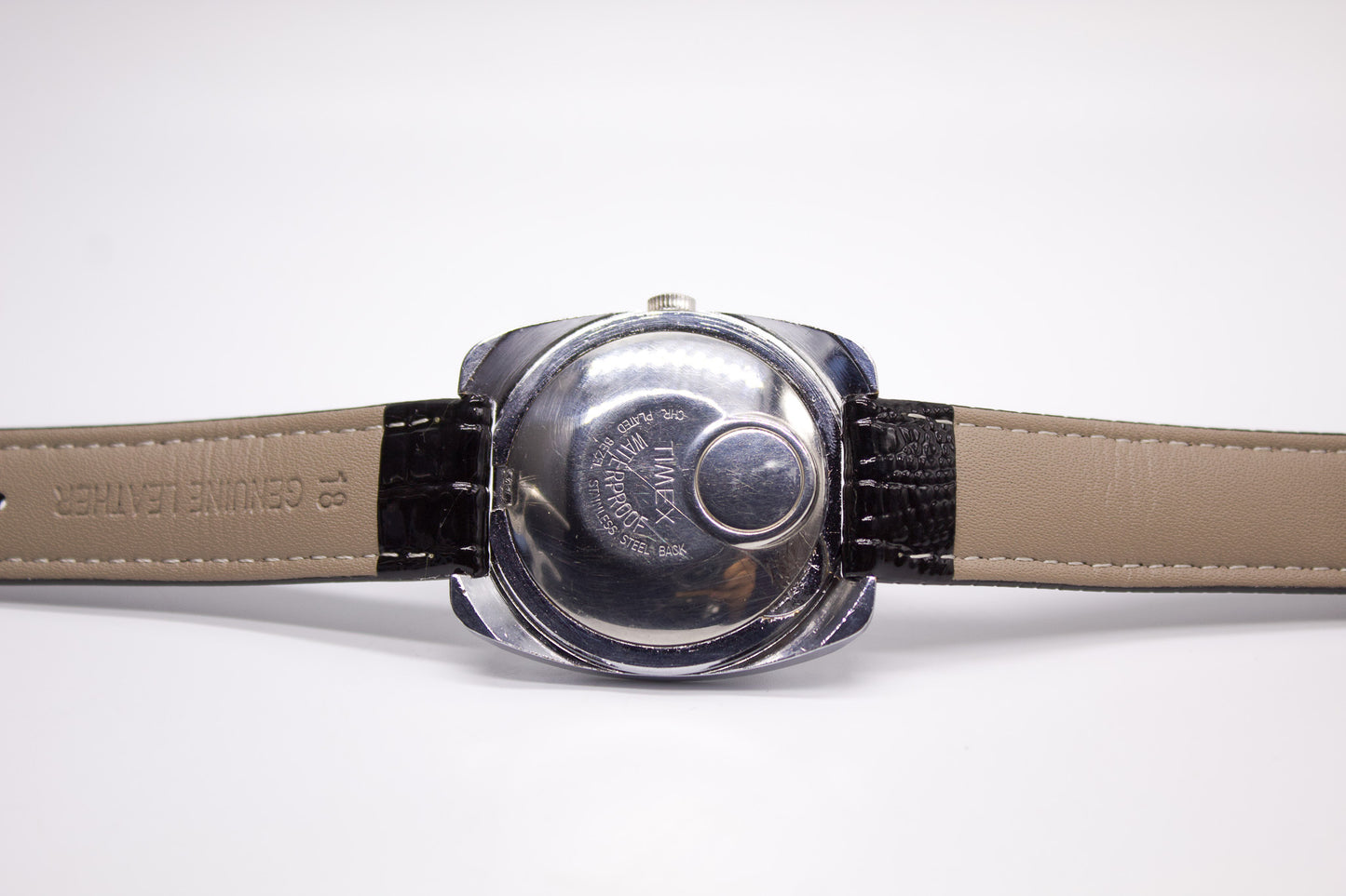 [Serviced] 1964 Timex Electronic Tri-Textured Midnight Blue Dial Men's Wrist-Watch