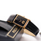 2001 Pulsar Quartz Tank Inky Black Dial Men's Wrist-Watch W/Box