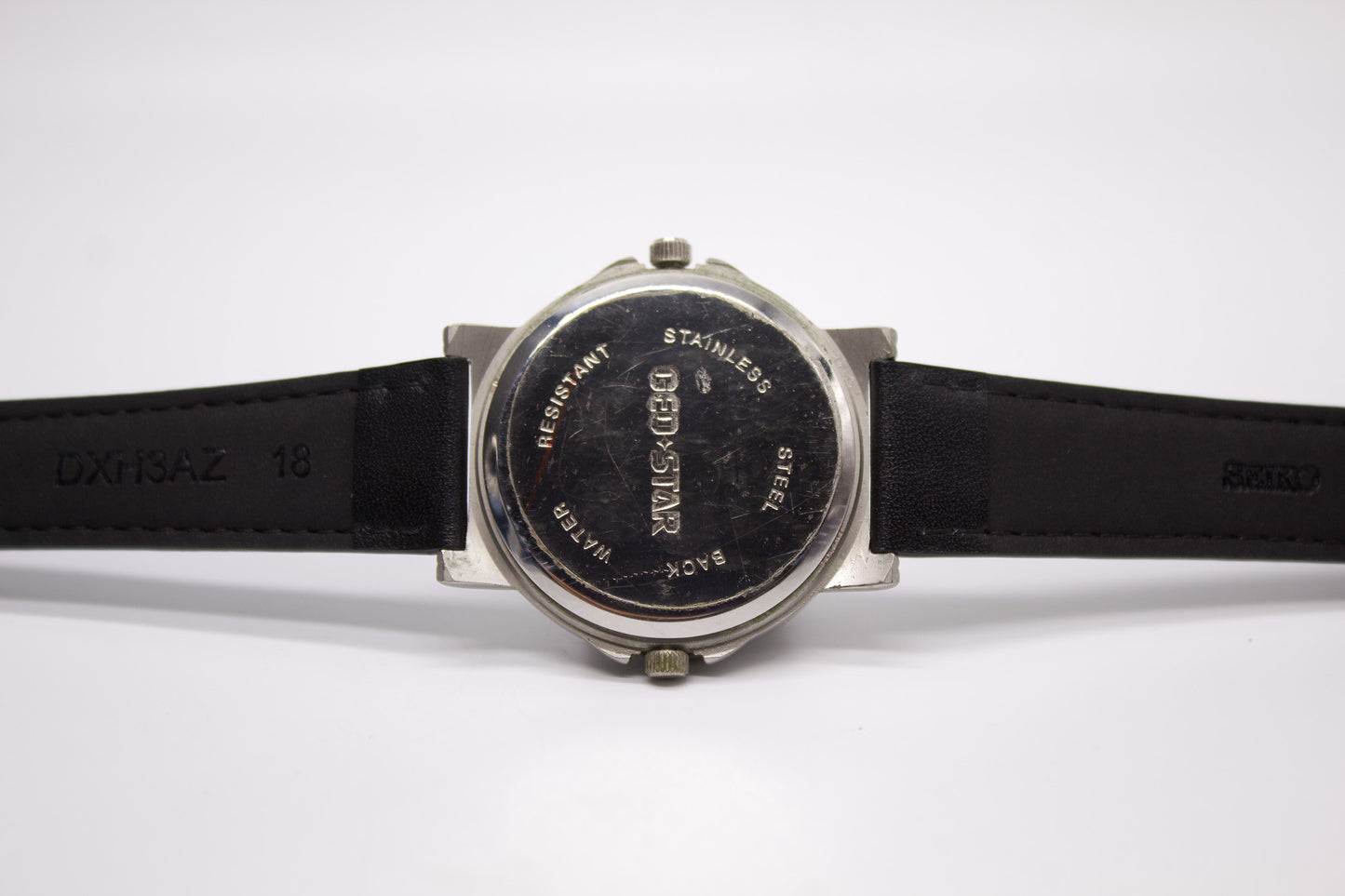 2000s Geo-Star Quartz Dual Time-Zone Panda Dial Men's Wrist-Watch