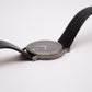 1990s Seiko Quartz Inky Black Dial Men's Wrist Watch Full-Set