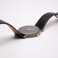 1990s Seiko Quartz Inky Black Dial Men's Wrist Watch Full-Set