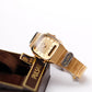 1999 Pulsar Quartz Ana-Digi Straight Grain Golden Dial Men's Wrist-Watch W/Box