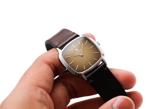 [Serviced] 1970s Universal Geneve Mechanical Snake Eye Dial Men's Wrist-Watch