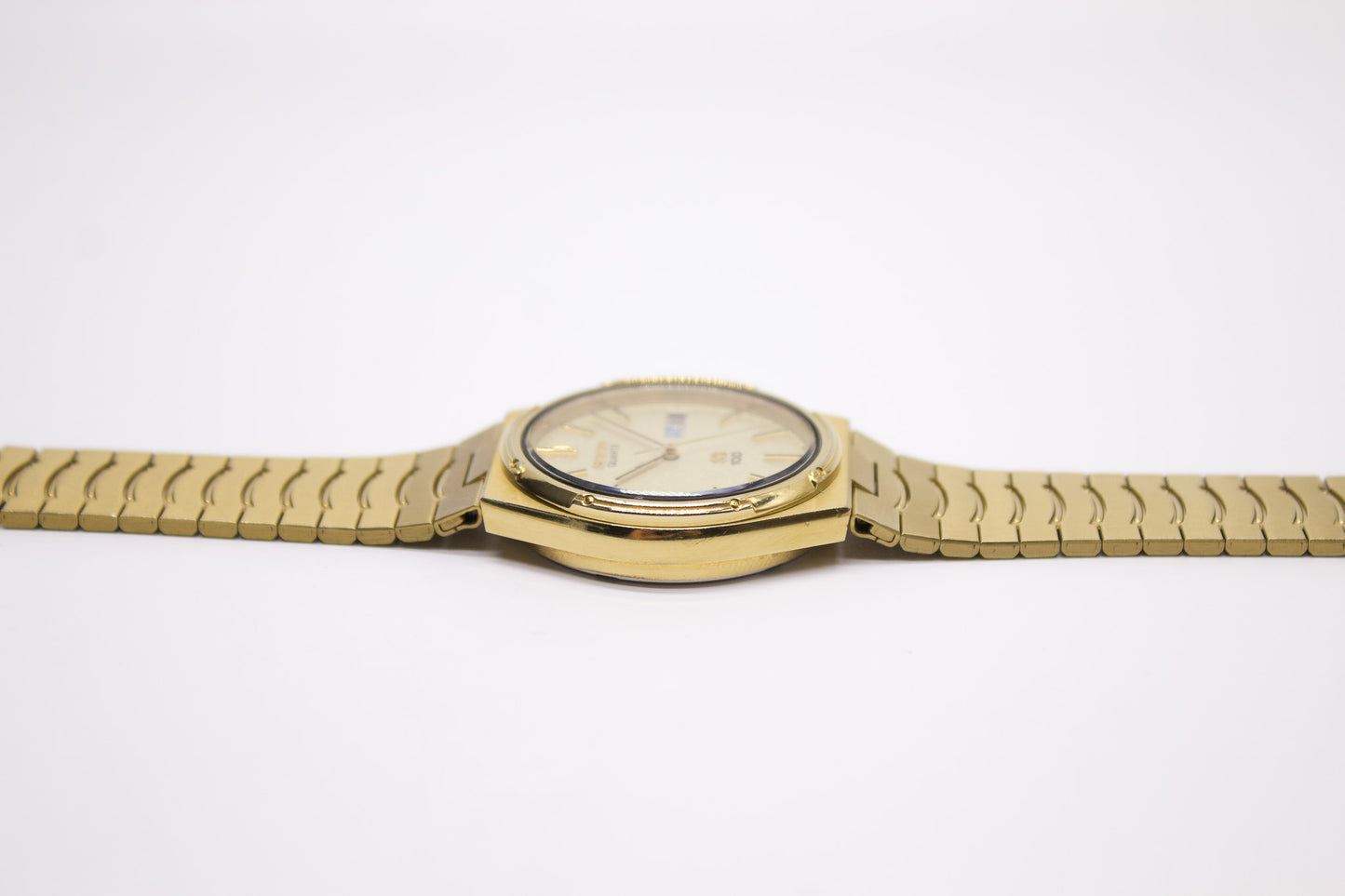 1984 Seiko SQ 100 Golden Frost Dial Men's Wrist-Watch W/Box