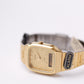 1999 Pulsar Quartz Ana-Digi Straight Grain Golden Dial Men's Wrist-Watch W/Box