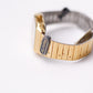 1999 Pulsar Quartz Ana-Digi Straight Grain Golden Dial Men's Wrist-Watch W/Box